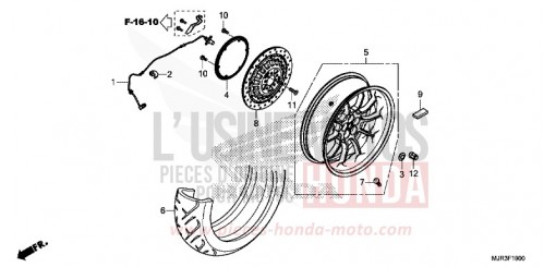 ROUE ARRIERE GL1800CF de 2015